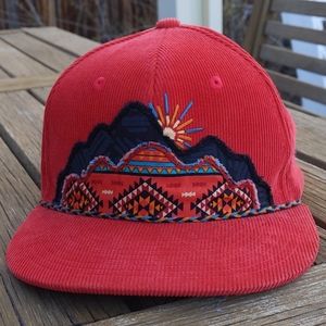 Bri Moore mountain corduroy snapback hat